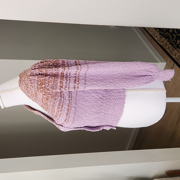 J Crew Reversible Space-Dyed Cardigan Sweater in Dusty Mauve S - Picture 6 of 17